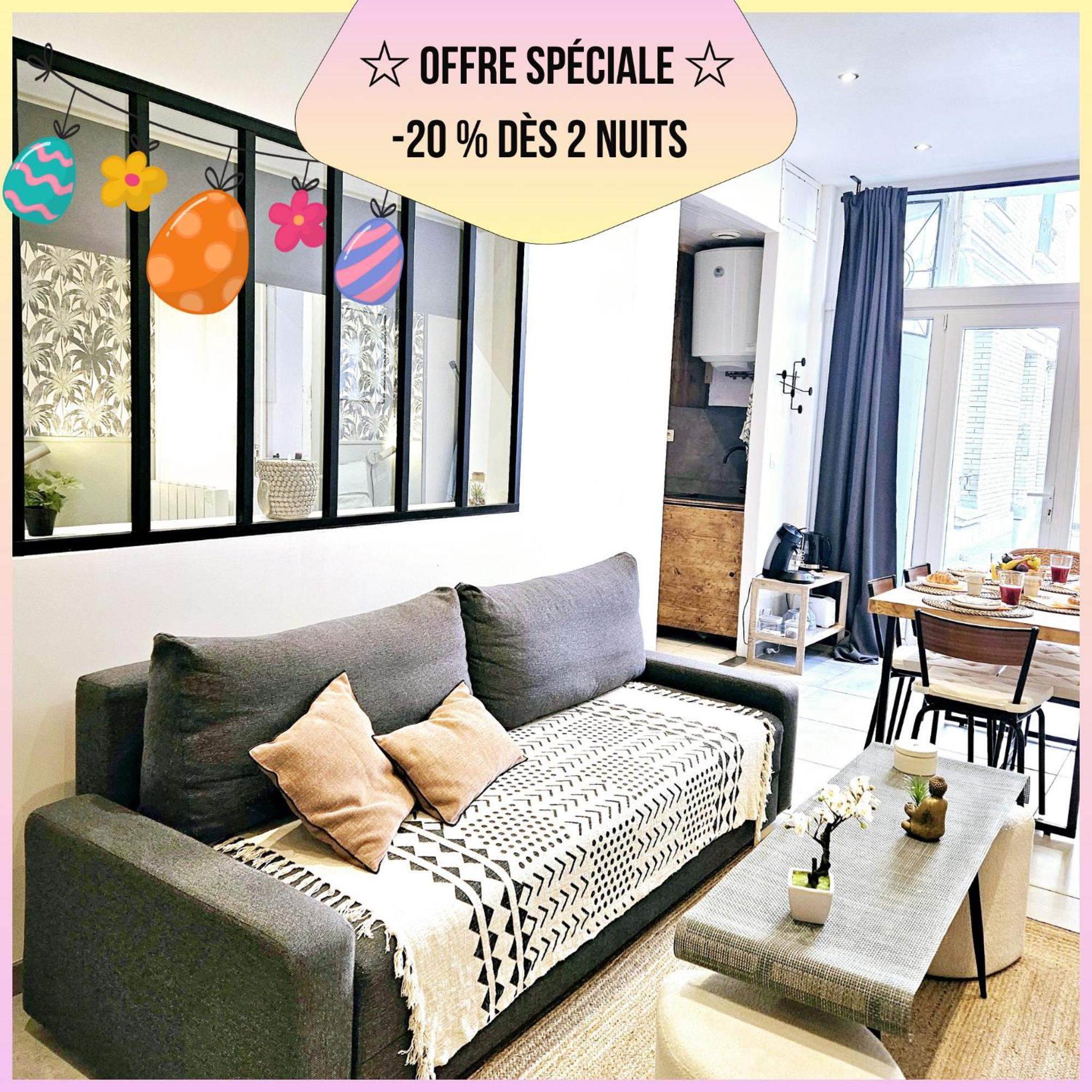 Refuge Urbain - Ideal Pro, Familles & Amis - Le Calme En Hypercentre - Wifi Haut Debit - Netflix - Machine A Laver - Gare, Cathedrale, Commerces, Restaurants & Transports En Commun A Moins De 10 Minutes A Pied Реймс Экстерьер фото